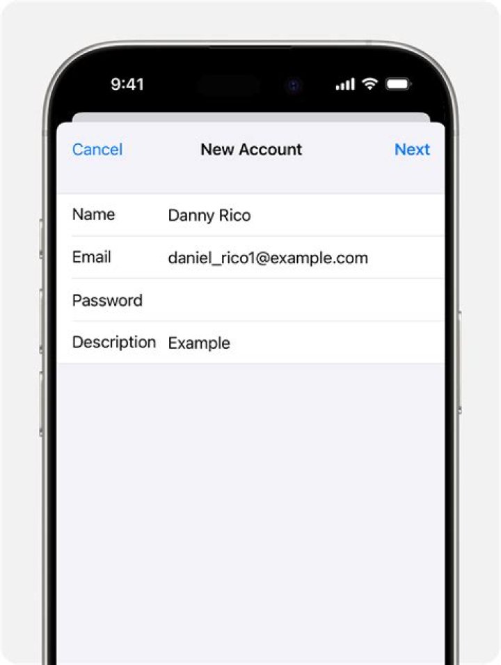 How do I get rid of an email account on my iPhone?