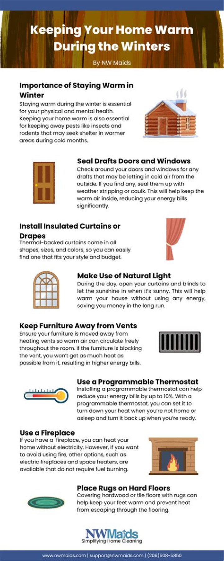 How do I keep my walls warm in the winter?