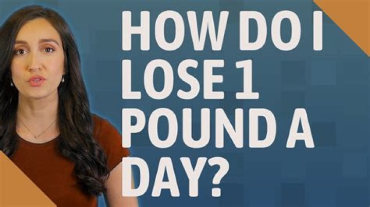 How do I lose 1 pound a day?