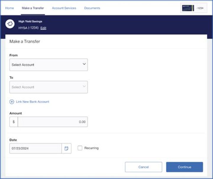 How do I transfer a large amount of money?