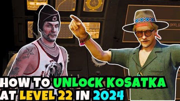 How do I unlock Kosatka?