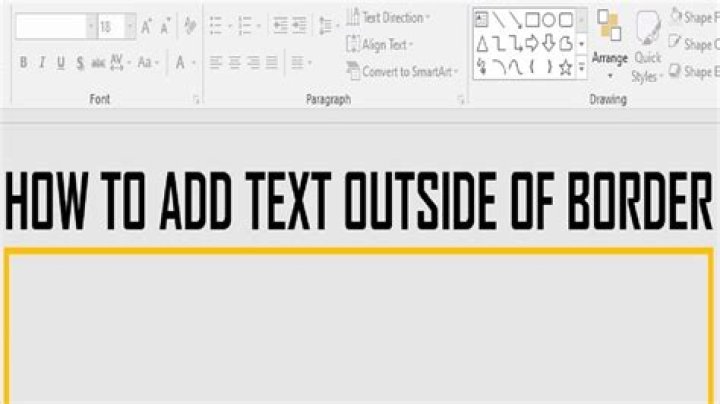 How do you add an outside border in Word?