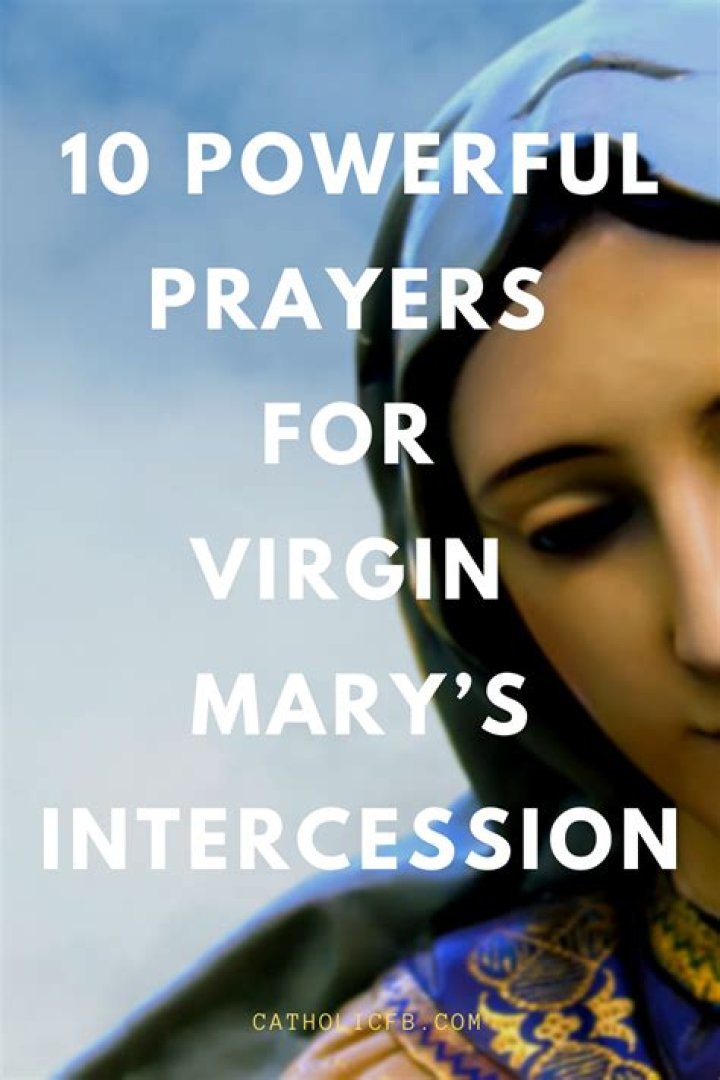 How do you ask Mary for intercession?