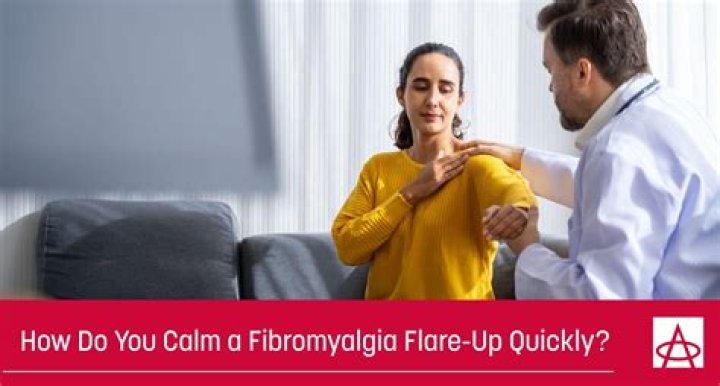 How do you calm a fibromyalgia flare up?