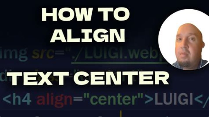 How do you center align text?