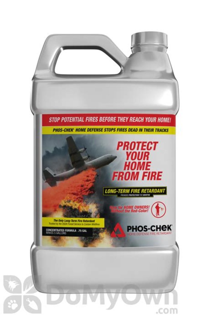 How do you clean Phos-Chek fire retardant?