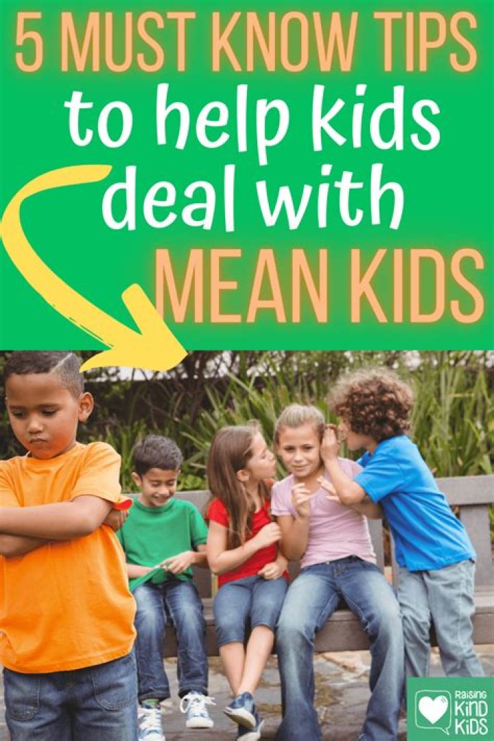 How do you deal with mean kids?