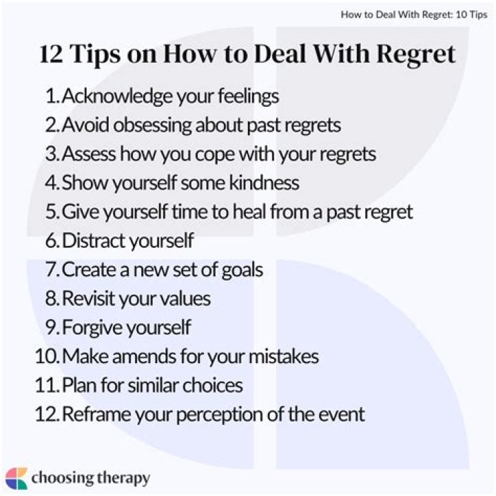 How do you deal with regret after death?
