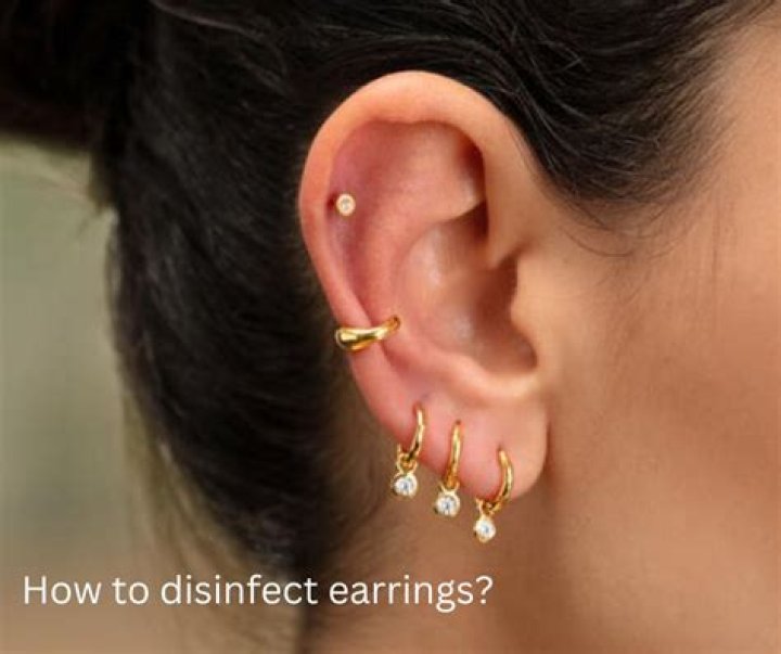 How do you disinfect used earrings?