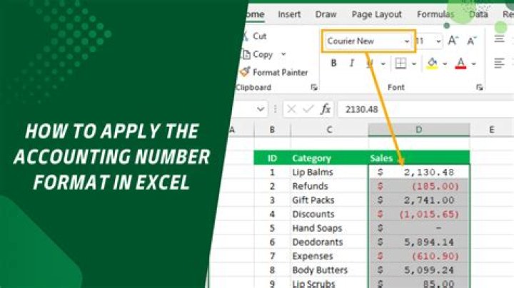 How do you do accounting in Excel?