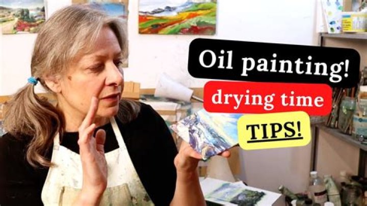 How do you dry an oil painting overnight?