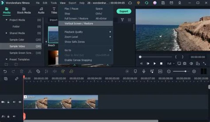 How do you edit green screen on Filmora?