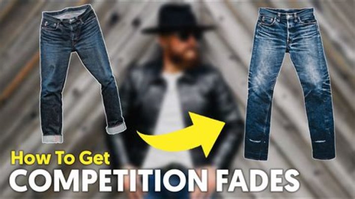 How do you fade dark blue jeans?