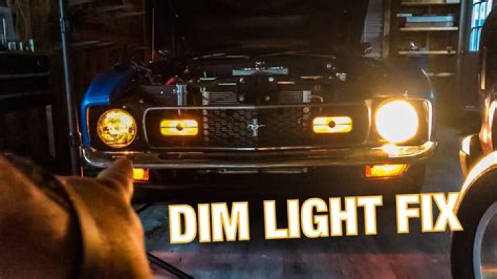 How do you fix one dim headlight?
