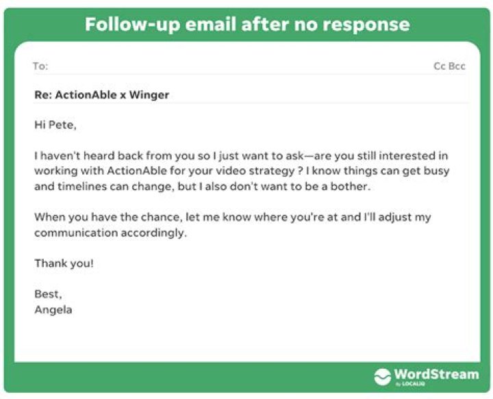 How do you follow-up after not getting a job?