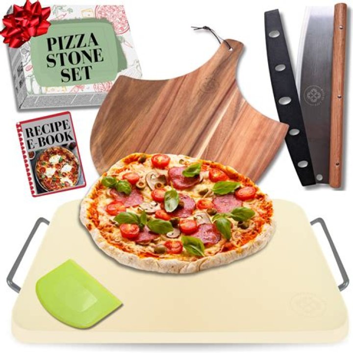 How do you get burnt cheese off a pizza stone?