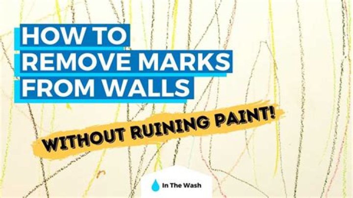 How do you get marks off walls without damaging paint?