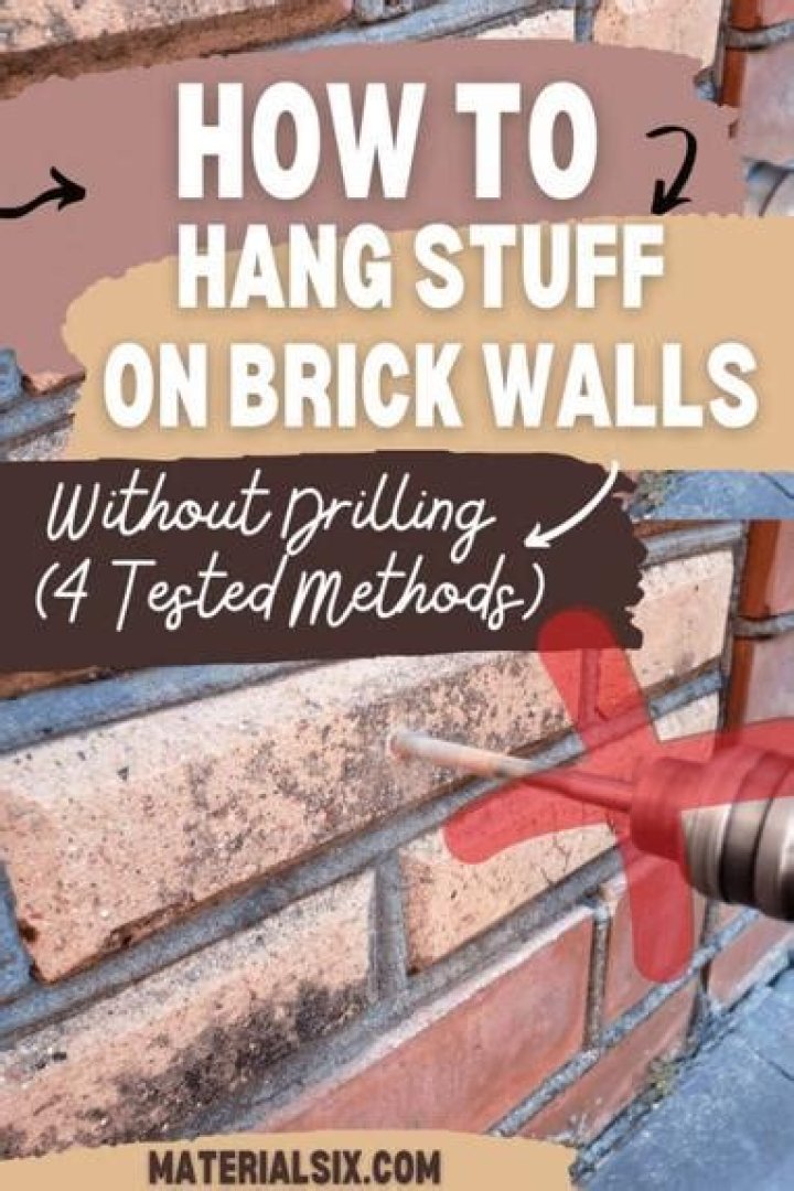 How do you hang something heavy on a brick wall?
