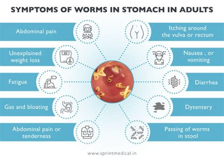 How do you know if I have worms in my stomach?