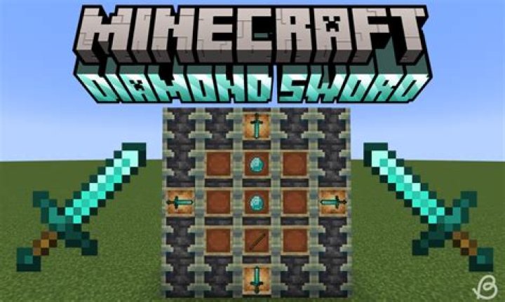 How do you make a diamond sword in Minecraft dungeon?
