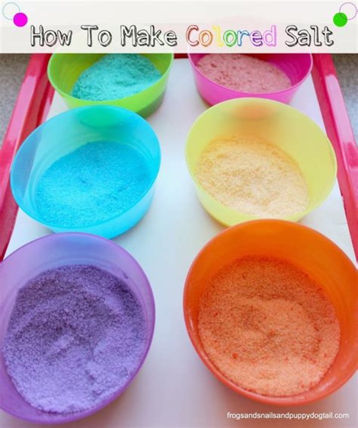 How do you make colored salt?