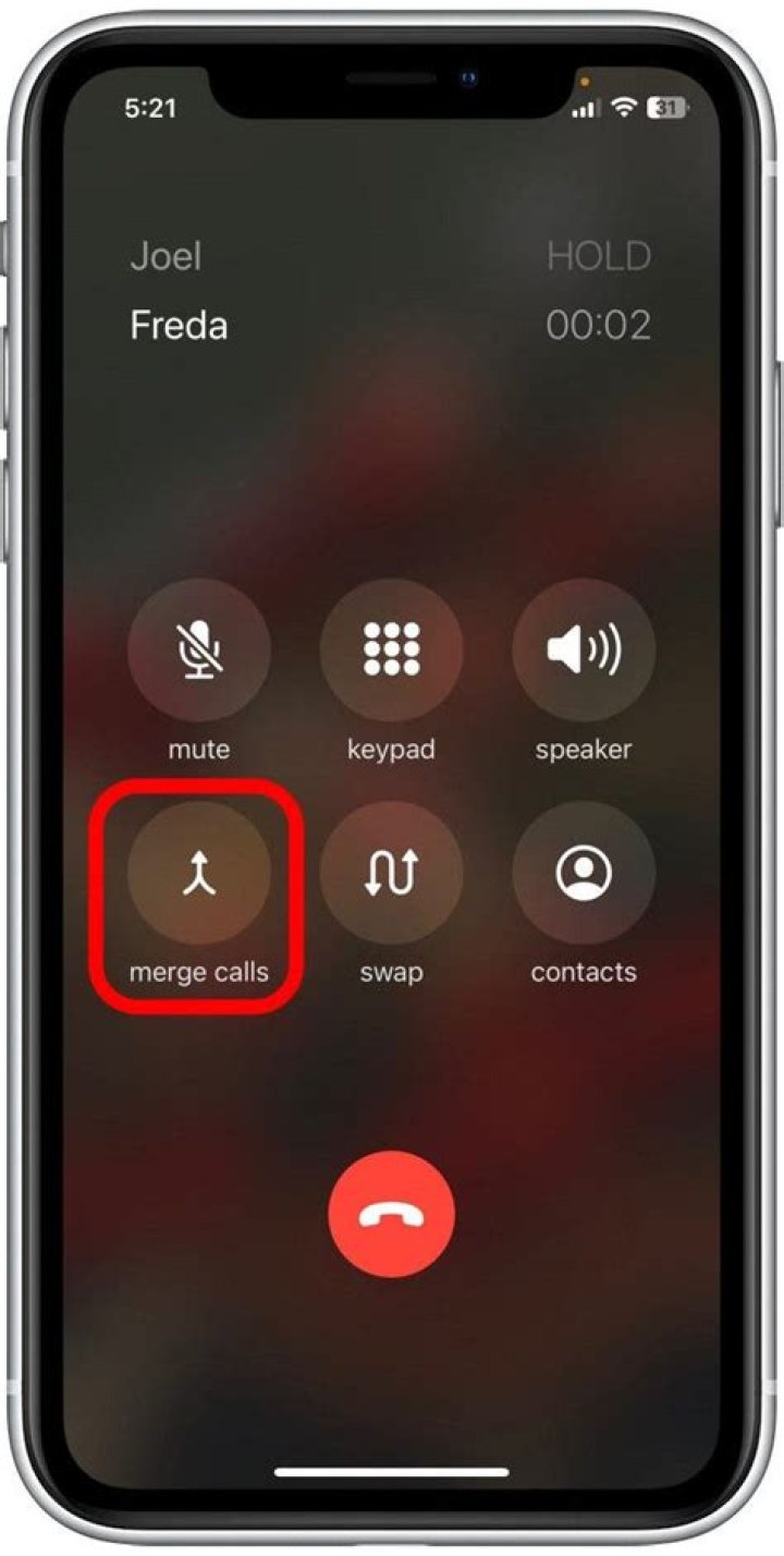 How do you merge calls without the other person knowing?