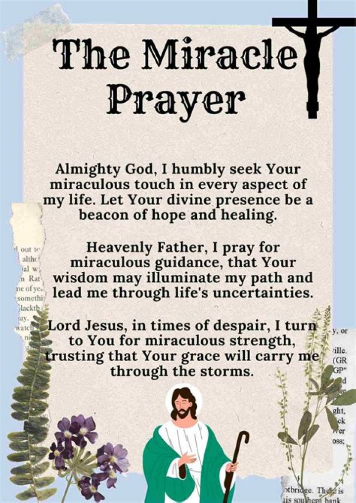 How do you pray for a miracle?