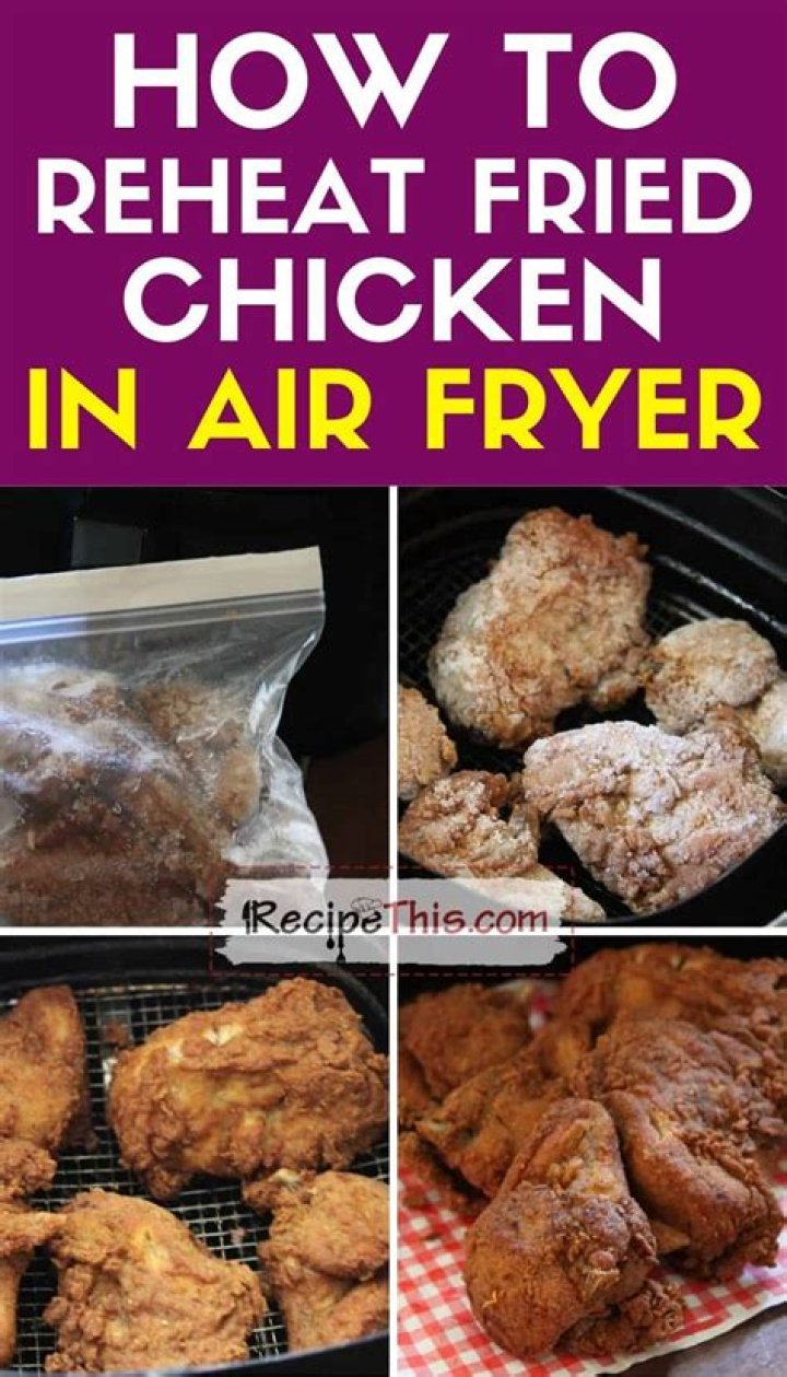 How do you reheat fried chicken in the air fryer Reddit?