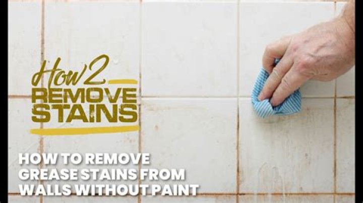 How do you remove grease from matte painted walls?