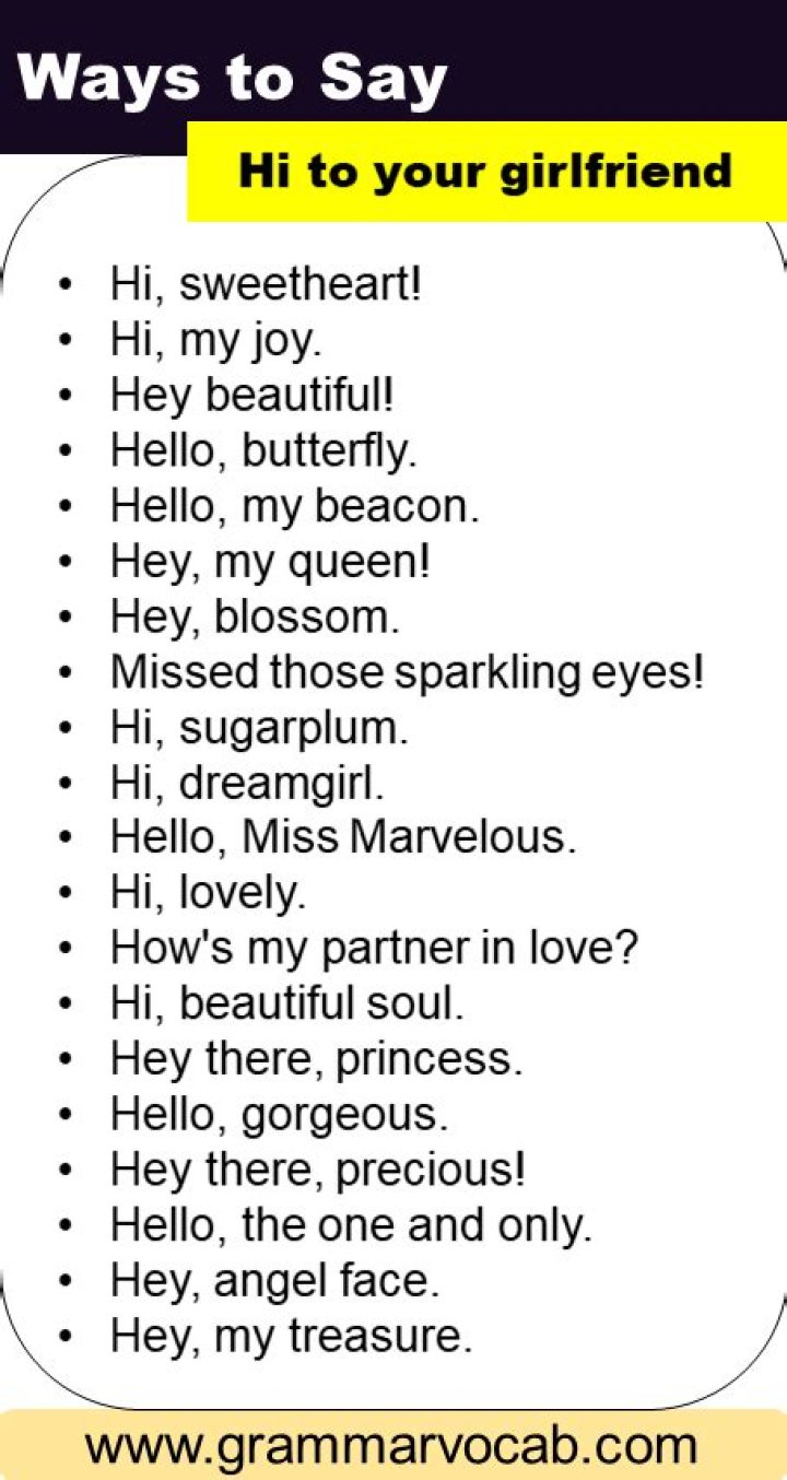 How do you respond when a girl says hi?