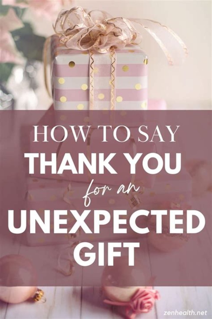 How do you say thank you for an unexpected gift from your girlfriend?