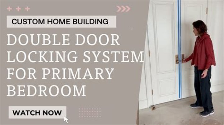 How do you secure a double bedroom door?