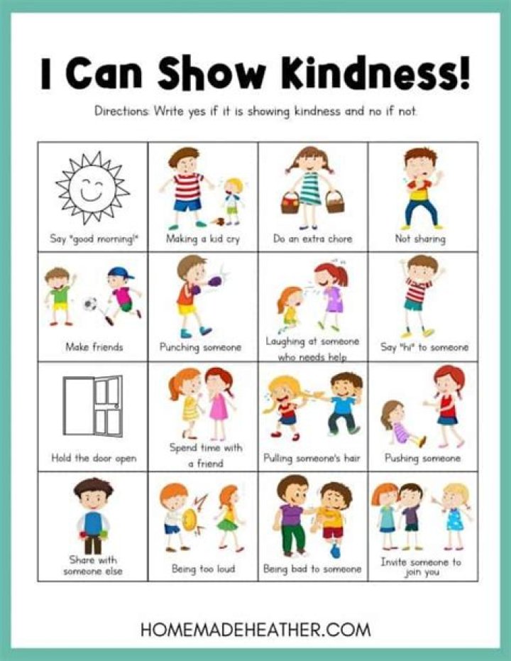 How do you show kindness in school?