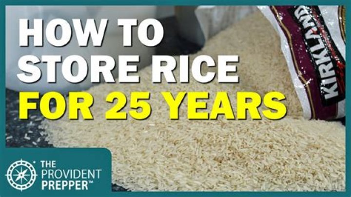 How do you store rice for a long time?