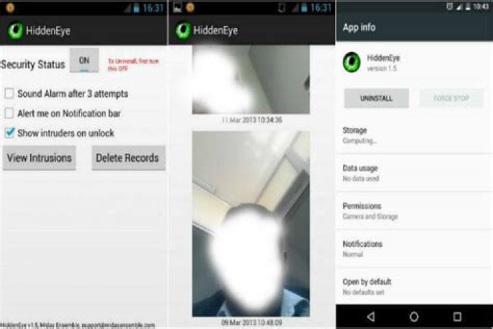 How do you use the hidden eye app?