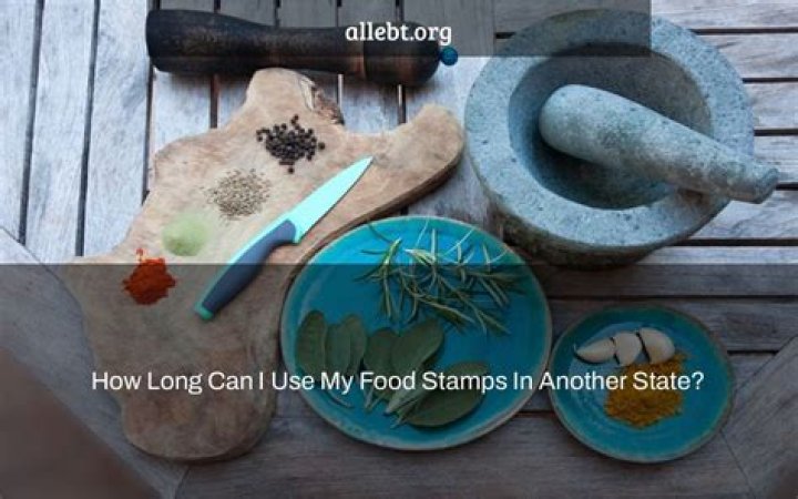 How long can I use my food stamps in another state?