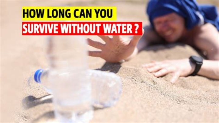 How long can you live in a cup of water a day?