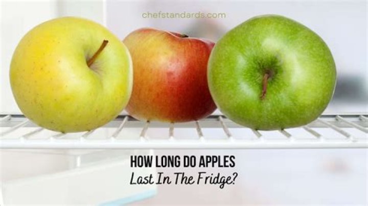 How long do apples last in the fridge?