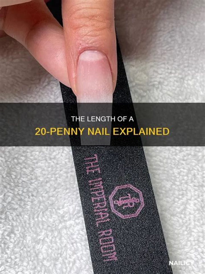 How long is a 20 penny nail?