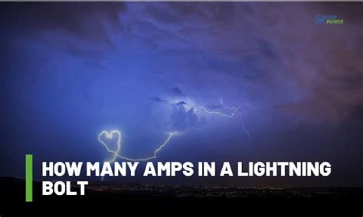 How many amps is a lightning bolt?
