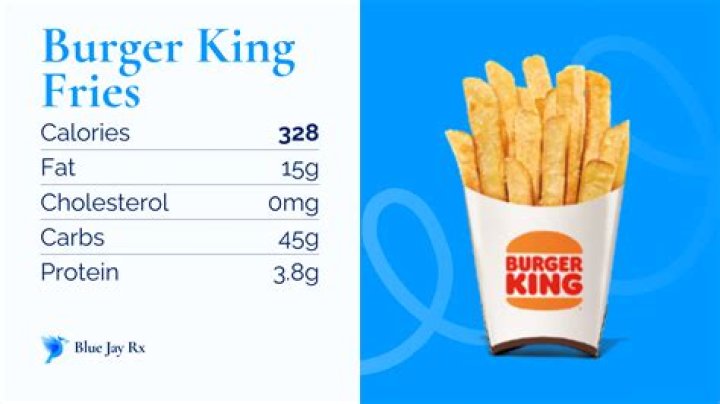 How many calories in Burger King large fries UK?