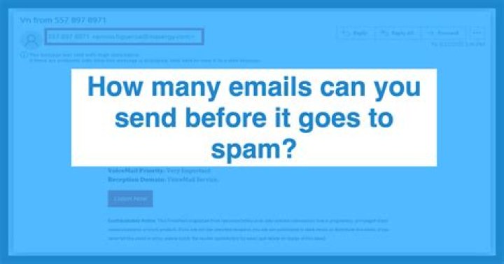 How many emails can you BCC without it going to spam?