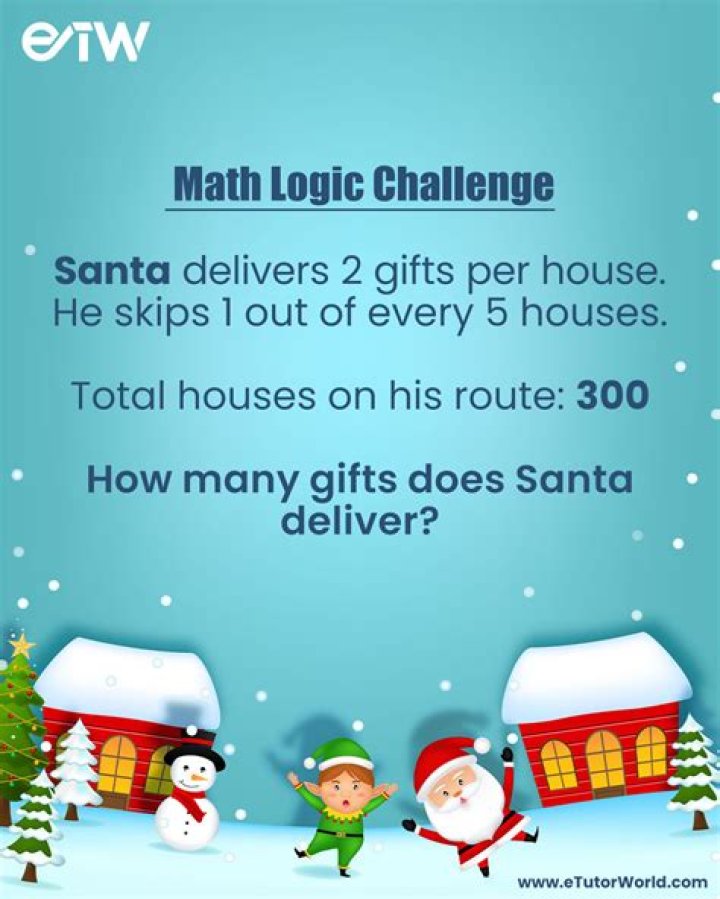 How many gifts does Santa deliver?