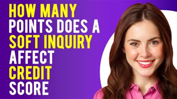 How many points does a soft inquiry affect credit score?