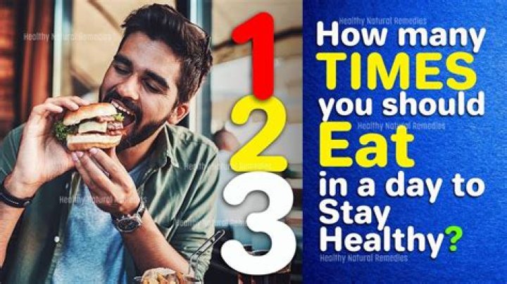 How many times should you eat a day?