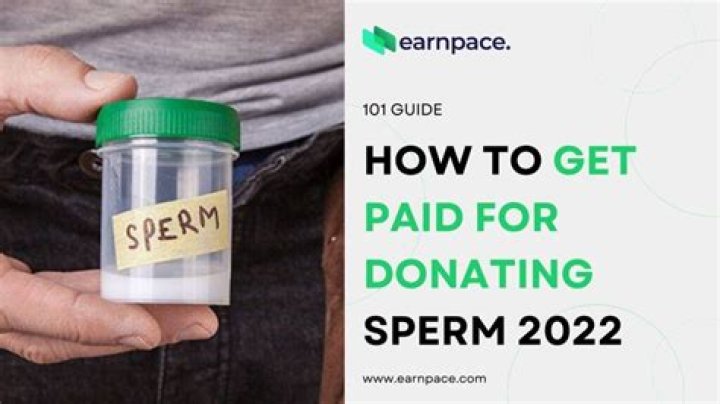 How much do you get for donating sperm?