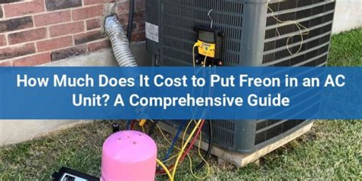 How much does it cost to put Freon in AC unit?