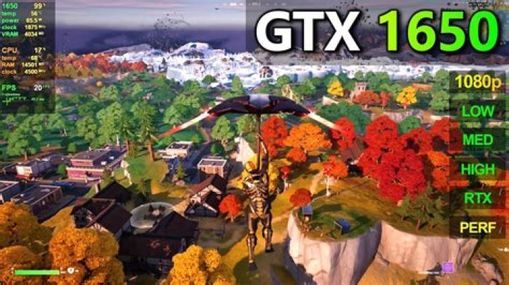 How much FPS would a GTX 1650 Fortnite?