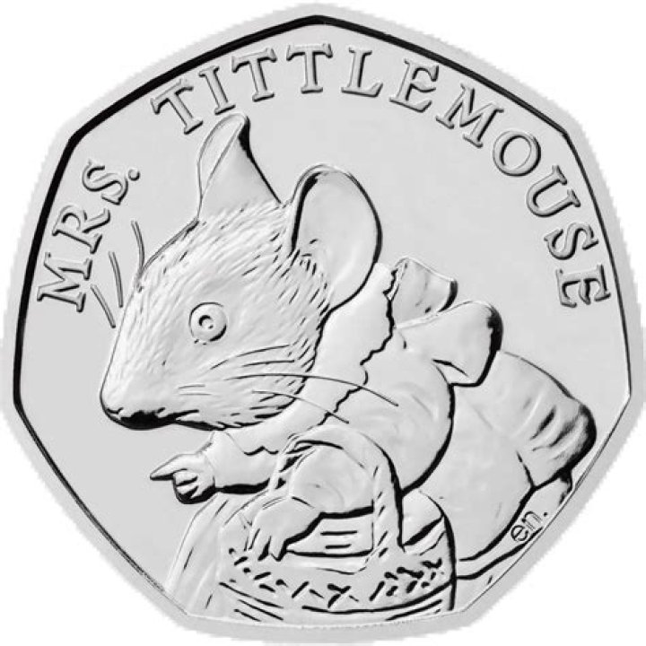 How much is a Mrs Tiggy Winkle 50p worth?