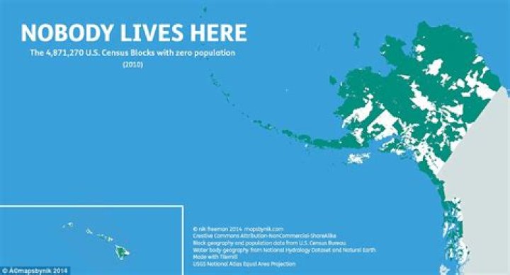 How much of Alaska is uninhabited?